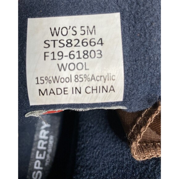 Sperry Women's Maritime Repel Thinsulate Tan/Navy Snow Boots STS82664 Size 5M - Picture 5 of 7